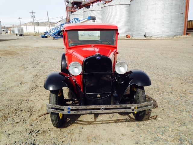 1930 Red with black fenders Ford Model A