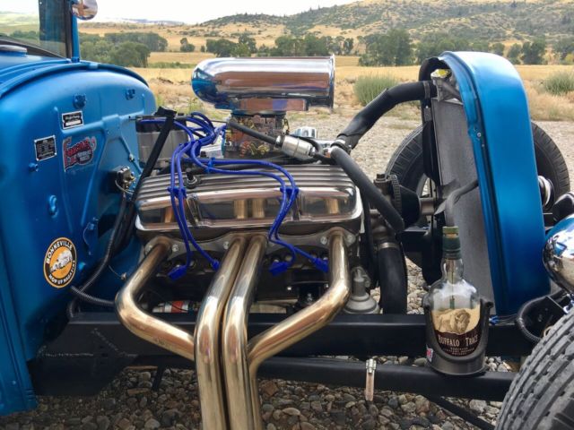 1930 Blue Ford Model A Rat Rod:Hot Rod:Street Rod:Other Model a Ford