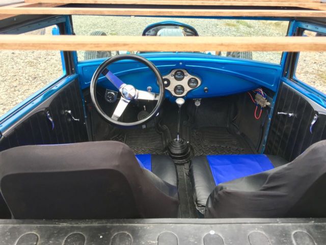 1930 Blue Ford Model A Rat Rod:Hot Rod:Street Rod:Other Model a Ford