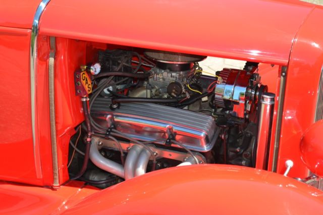 1930 Red Ford Model A Convertible