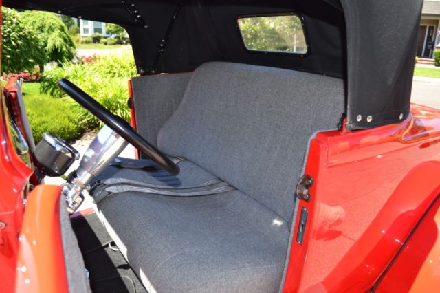 1930 Red Ford Model A Convertible