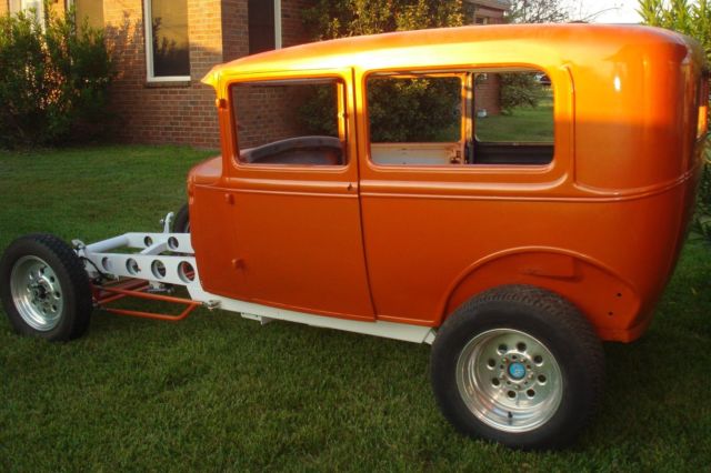 1930 Orange Ford Model A Sedan