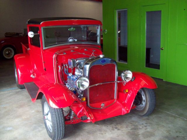 1930 Black Ford Model A Cab & Chassis