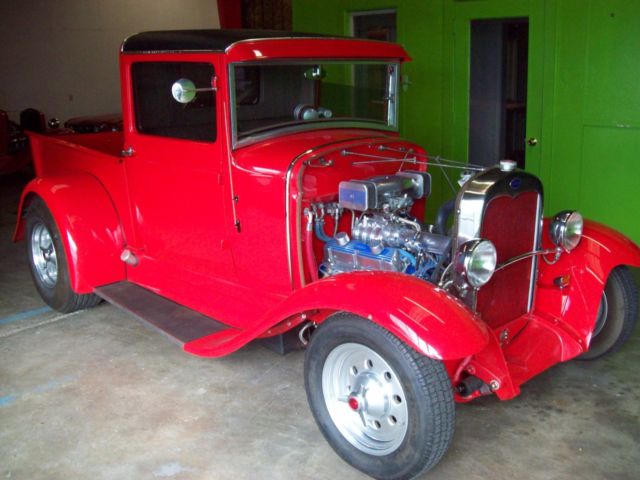 1930 Black Ford Model A Cab & Chassis