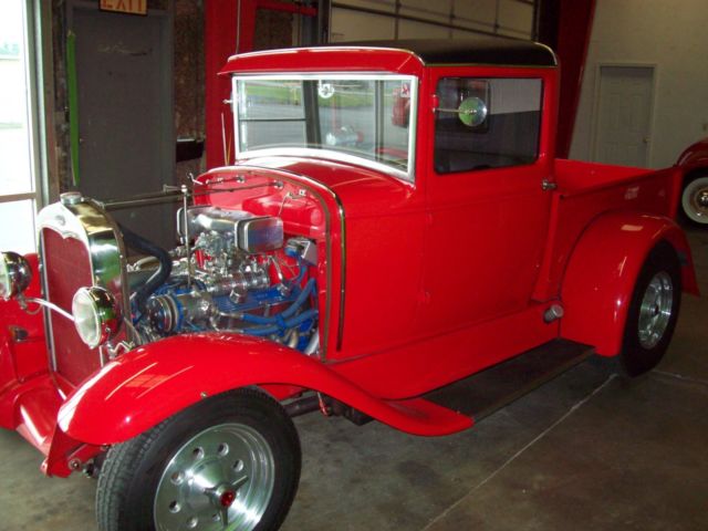 1930 Black Ford Model A Cab & Chassis