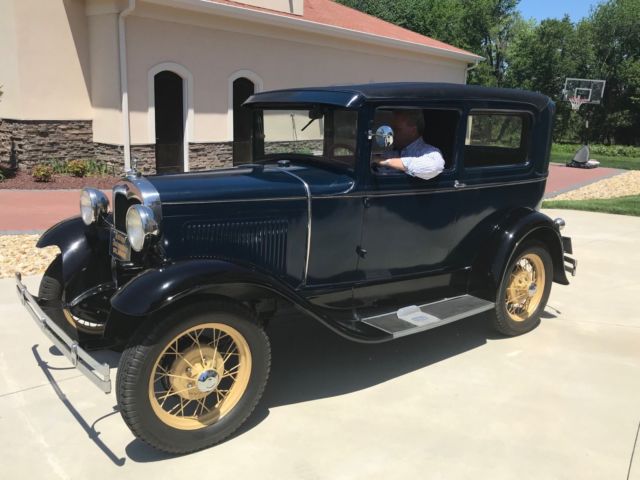 1930 Blue Ford Model A Coupe