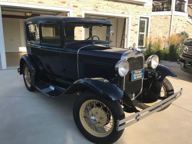 1930 Blue Ford Model A Coupe