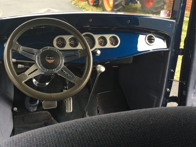 1930 Blue Ford Model A Two door Sedan