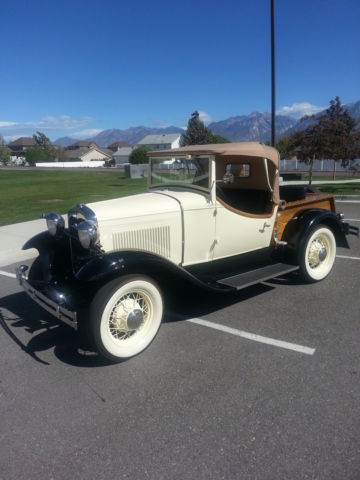1930 Yellow and black Ford Model A Convertible/ truck/ model A