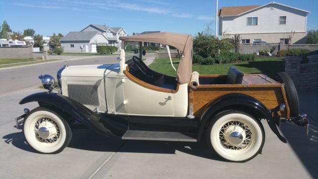 1930 Yellow and black Ford Model A Convertible/ truck/ model A