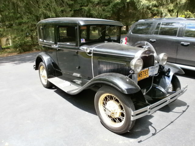1930 Black Ford Model A Sedan