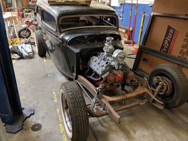 1933 Black Ford Model A Cab & Chassis