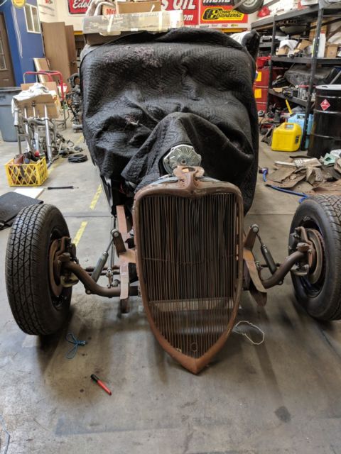 1933 Black Ford Model A Cab & Chassis