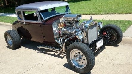 1931 Black Cherry Ford Model A Coupe