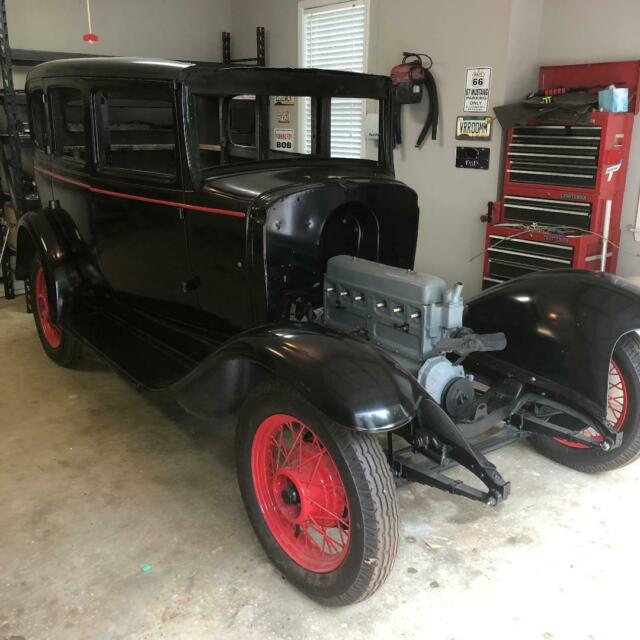 1931 Black Chevrolet AE Independent Delux Sedan Sedan