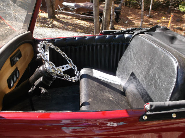 1931 Burgundy Ford Model A Convertible