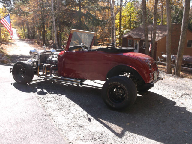 1931 Burgundy Ford Model A Convertible