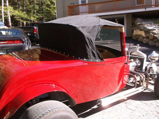 1931 Burgundy Ford Model A Convertible