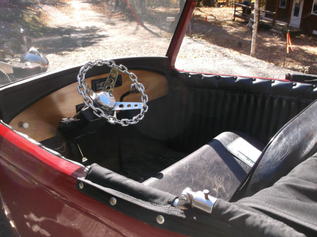 1931 Burgundy Ford Model A Convertible
