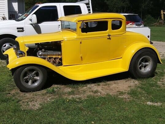 1931 Yellow Ford Model A Coupe
