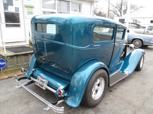 1931 turquoise Ford Model A Coupe