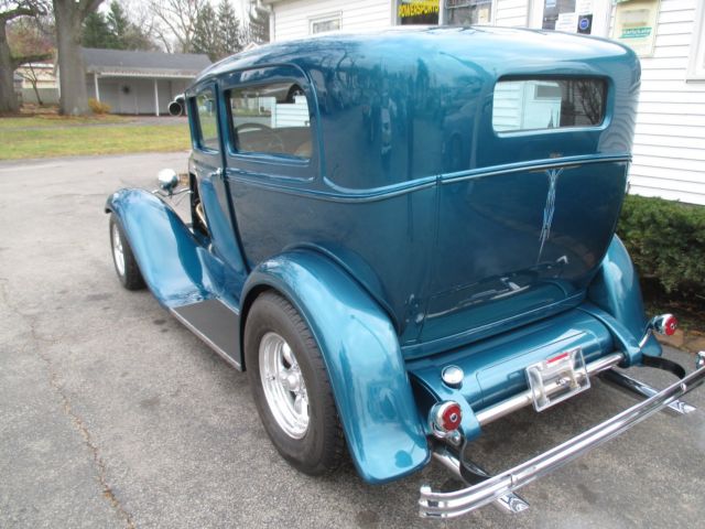 1931 turquoise Ford Model A Coupe