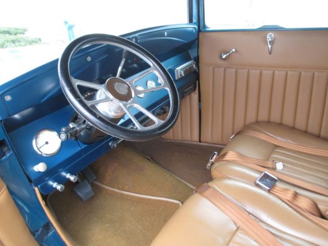 1931 turquoise Ford Model A Coupe