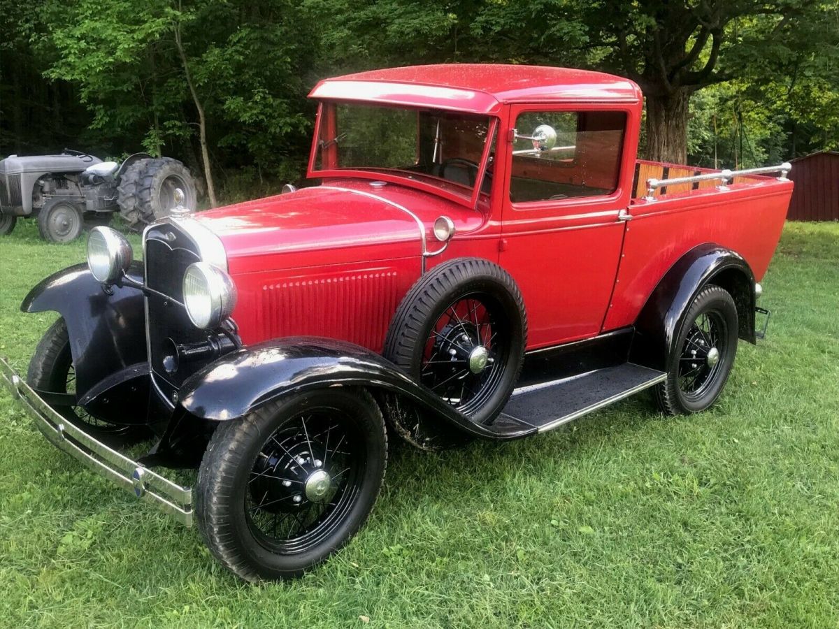 1931 Red Ford Model A 66A Deluxe Pickup