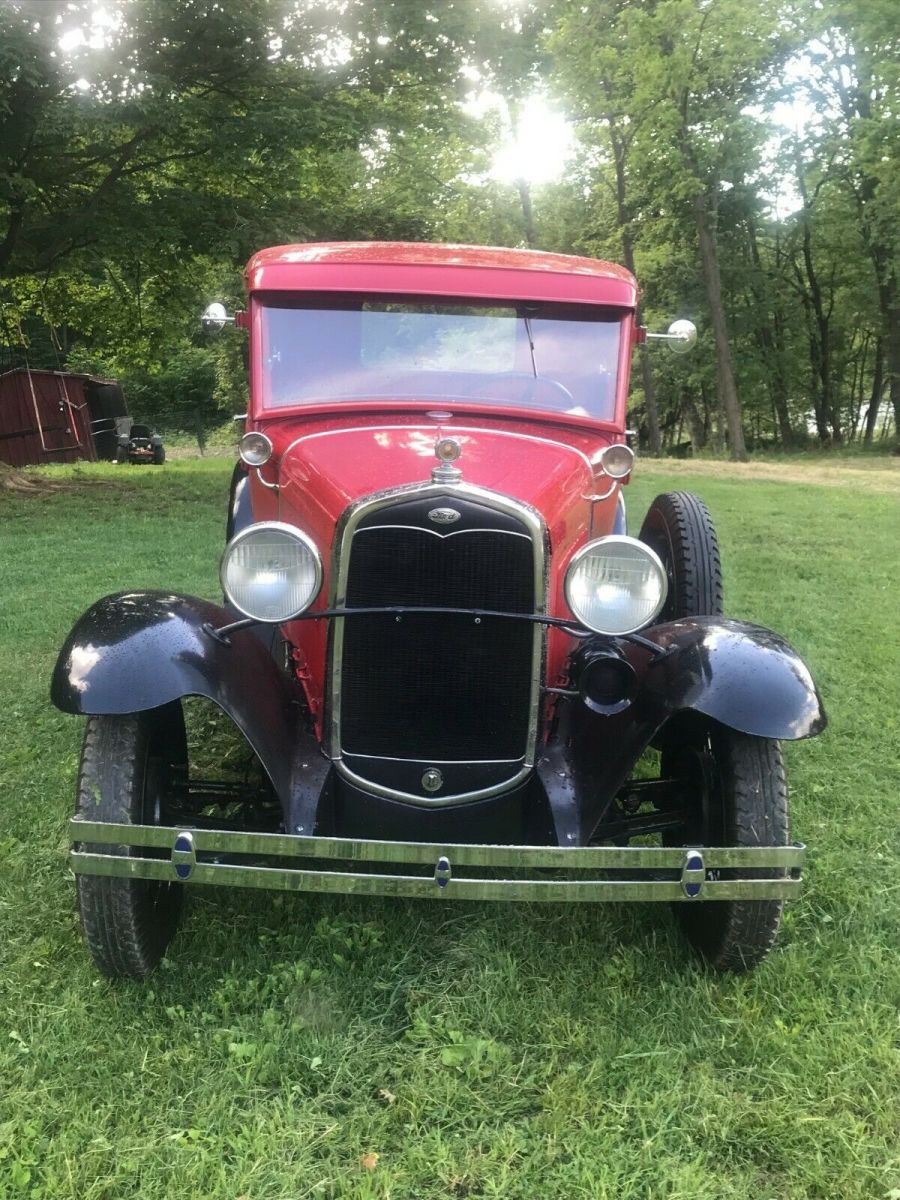 1931 Red Ford Model A 66A Deluxe Pickup