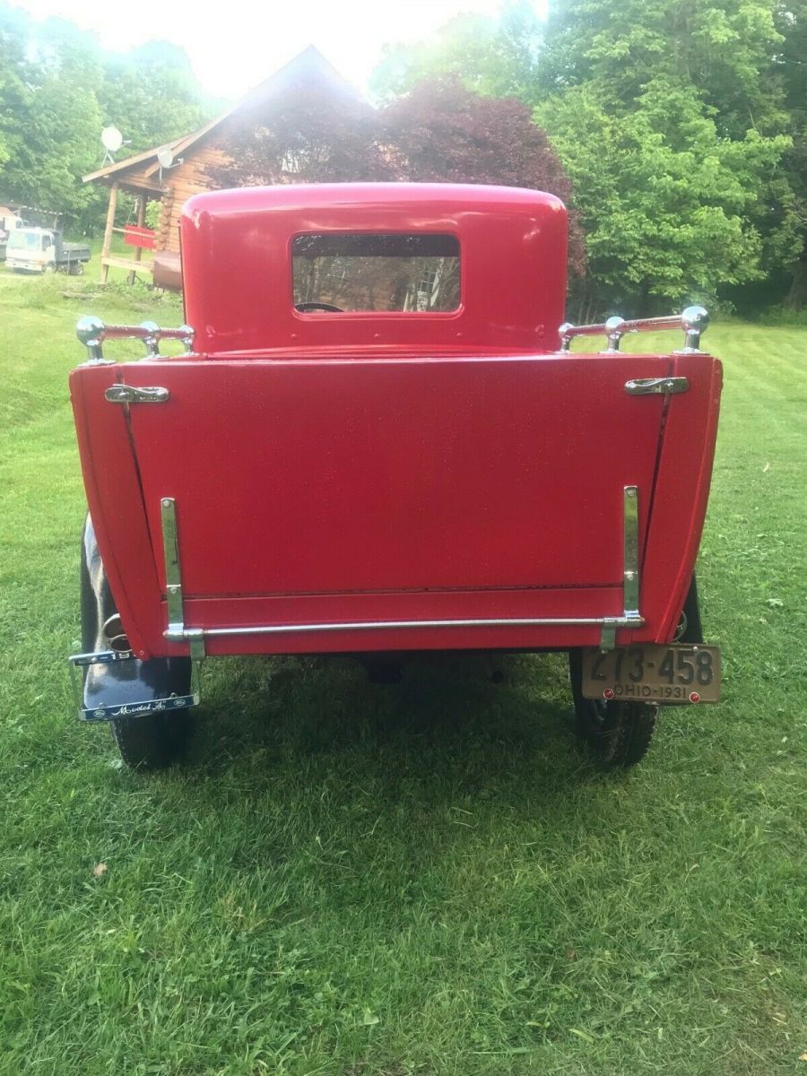 1931 Red Ford Model A 66A Deluxe Pickup