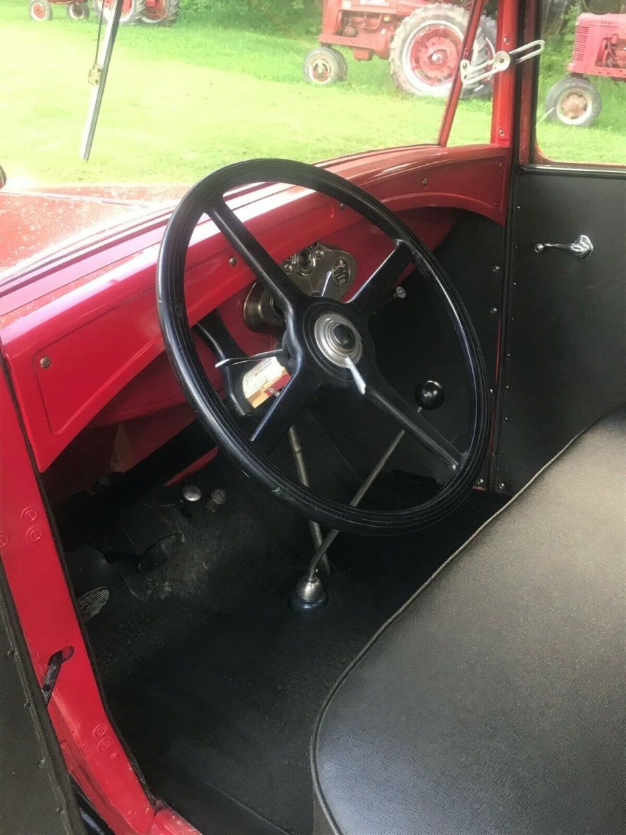 1931 Red Ford Model A 66A Deluxe Pickup