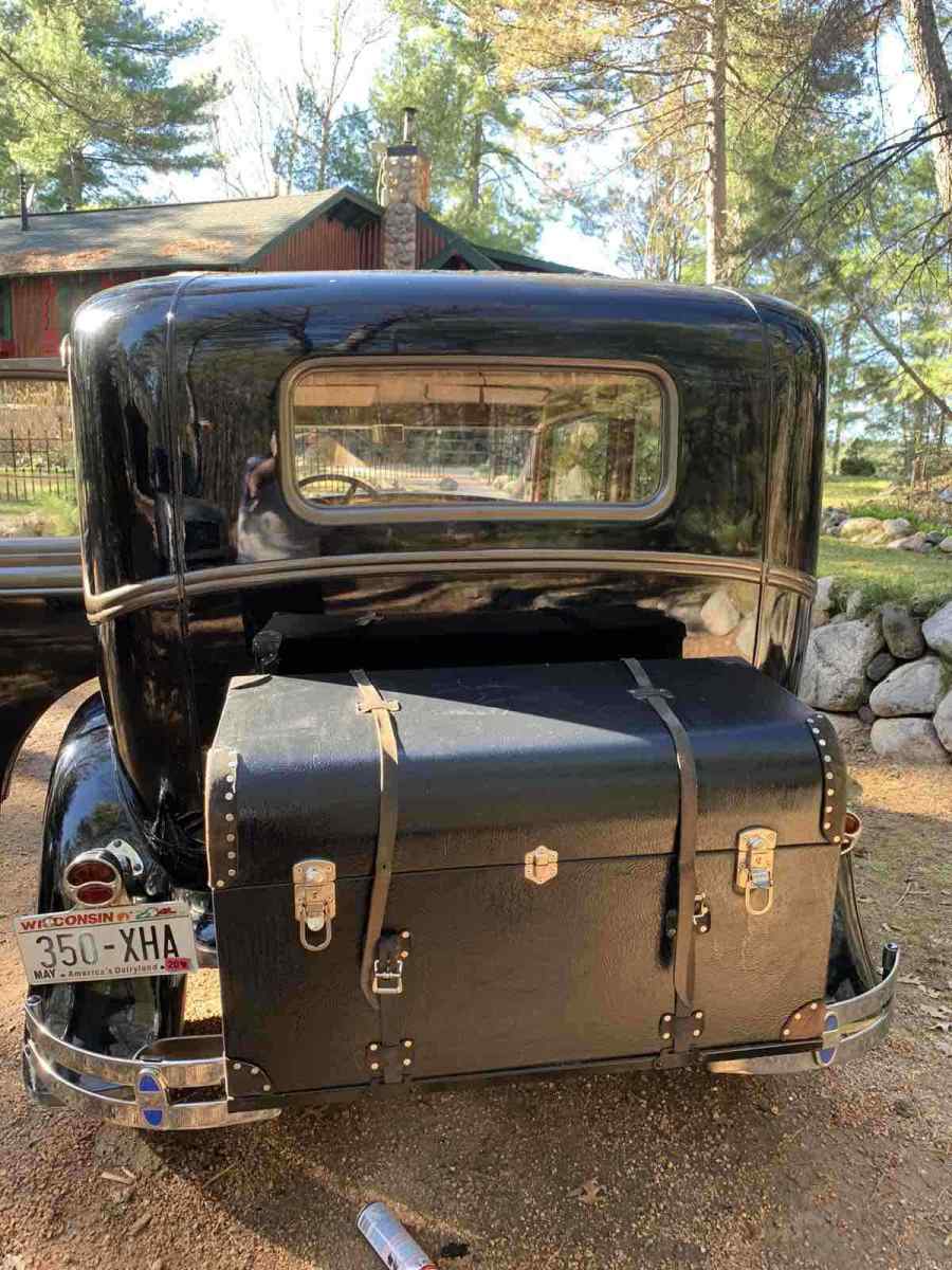 1931 Black Ford A 4 Door Sedan