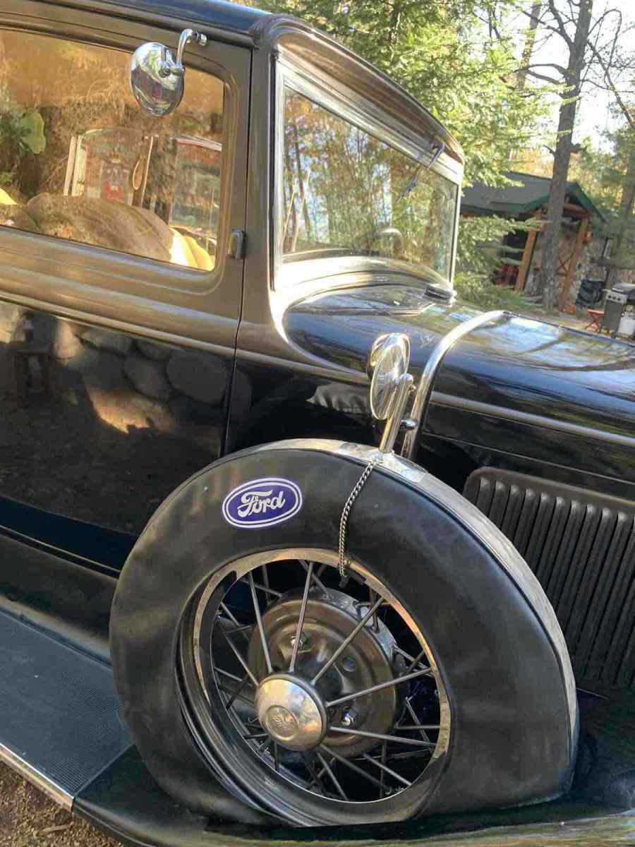 1931 Black Ford A 4 Door Sedan