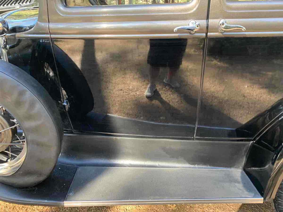 1931 Black Ford A 4 Door Sedan