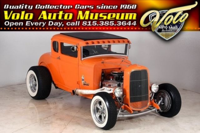 1931 Orange Ford A Street Rod Coupe