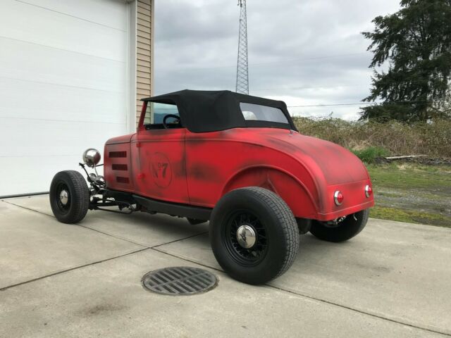 1931 Red Ford Model A Coupe