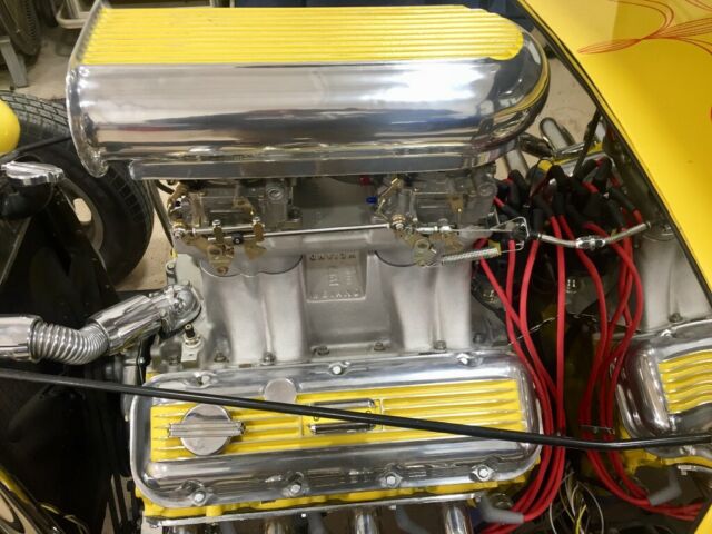 1931 Yellow Ford Model A 5 window coupe