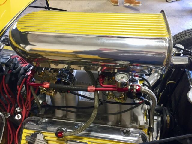 1931 Yellow Ford Model A 5 window coupe