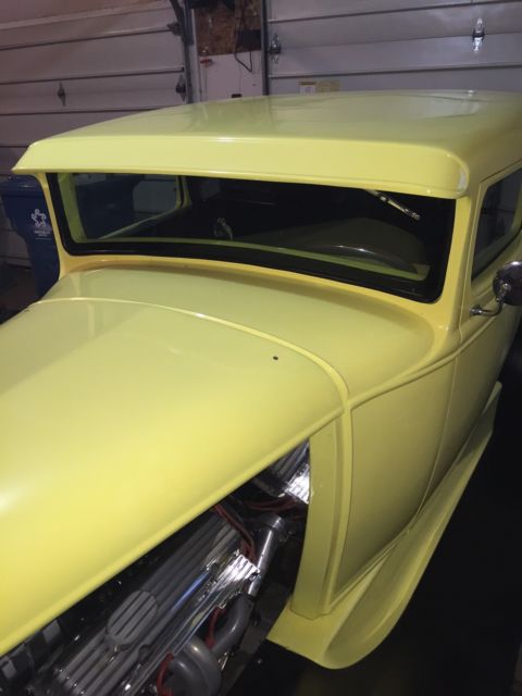 1931 Yellow Ford Model A Coupe