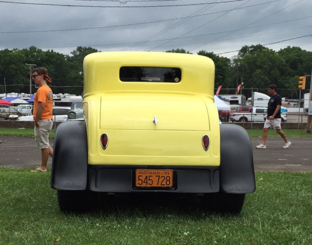 1931 Yellow Ford Model A Coupe