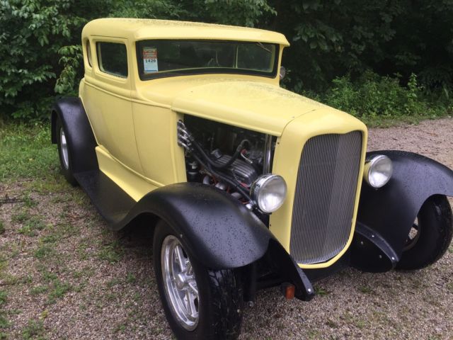 1931 Yellow Ford Model A Coupe