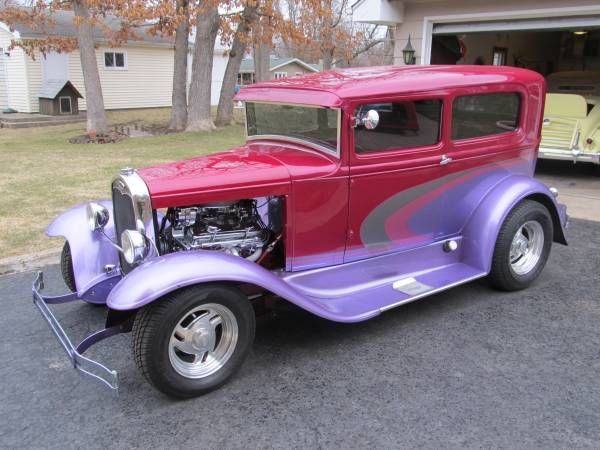 1931 Burgundy, Ford Model A Sedan