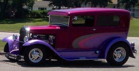 1931 Burgundy, Ford Model A Sedan