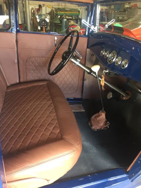 1931 Navy blue Ford Model A Coupe