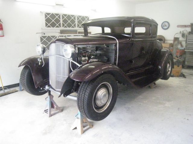 1931 Black Cherry Ford Model A Coupe