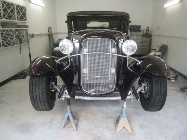 1931 Black Cherry Ford Model A Coupe