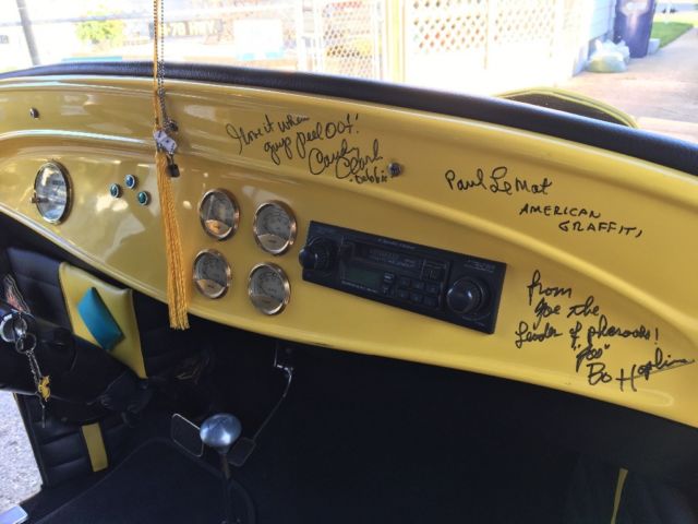 1931 Yellow Ford Model A Coupe