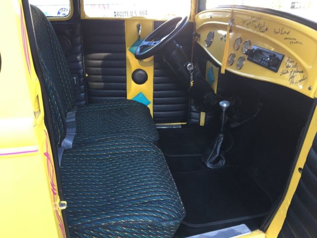 1931 Yellow Ford Model A Coupe