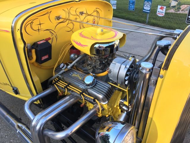 1931 Yellow Ford Model A Coupe