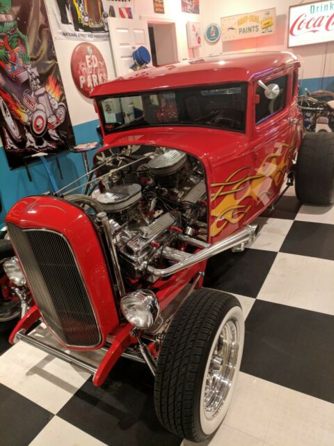 1931 Red Ford Model A Coupe